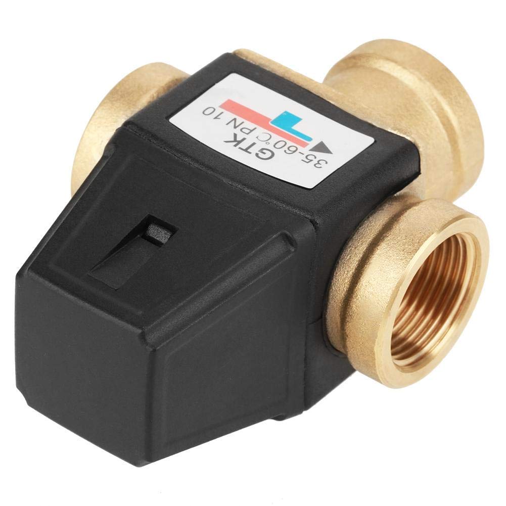 Valvola miscelatrice termostatica ， Valvola a 3 vie DN20 filettata femmina in ottone Valvola miscelatrice termostatica per scaldabagno solare Plastica in ottone funzionale