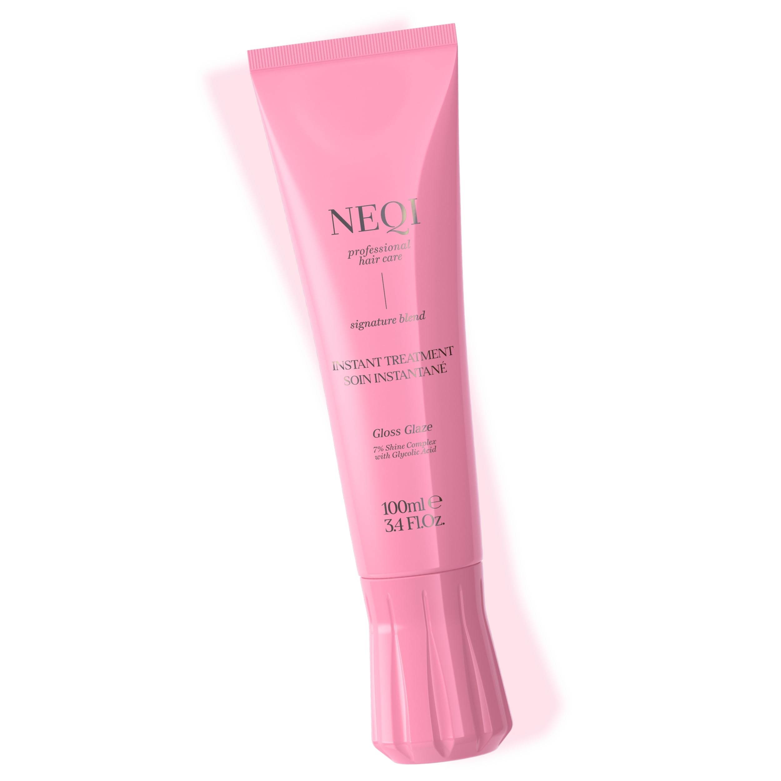 neqi - Treatment Treasure Gloss Glaze - 3-Minute Intensive Hair Treatment for Dry & Dull Hair - With Shine Complex & Glycolic Acid – Hair Care for Shiny, Silky-Smooth Hair - 100 ml
