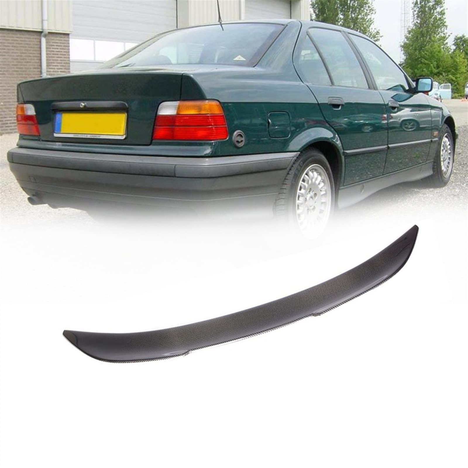 Couvercle d'aile de becquet de coffre arrière pour rénover la malle E36