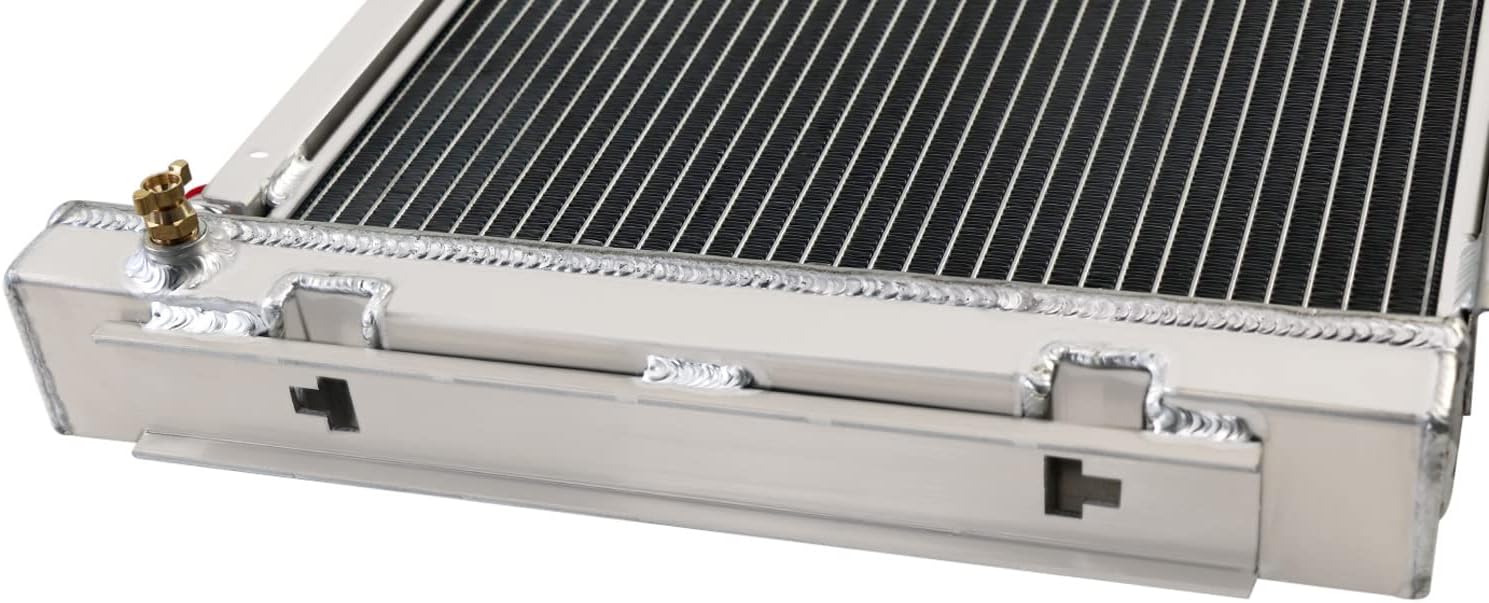 Full Aluminum Tractor Radiator Compatible with Ford New Holland Dexta Super OEM CC957E8005,957E8005 3 Row Core
