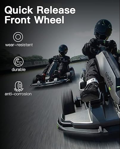 Vista 5 de Stio GoKart Front Wheel Assembly for Ninebot by Segway Go Kart Kit, Go Karting Kart Replacement Wheel Kit 1 pieza