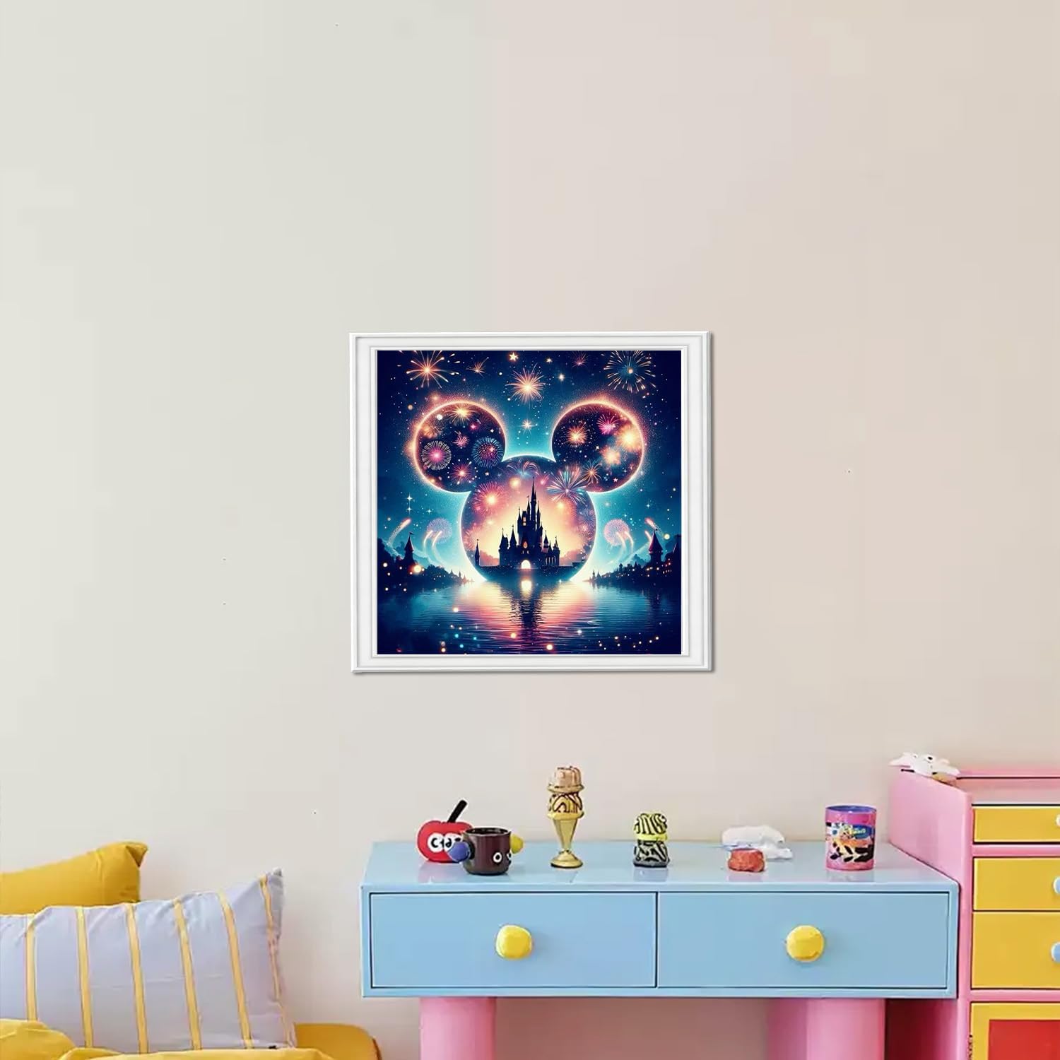 PSCH Diamond Art Kits for Adults Cartoon,Diamond Art Painting Kits for Adults,DIY 5D Full Drill Diamond Art Perfect for Relaxation and Home Wall Decor (13.8x13.8 inch)