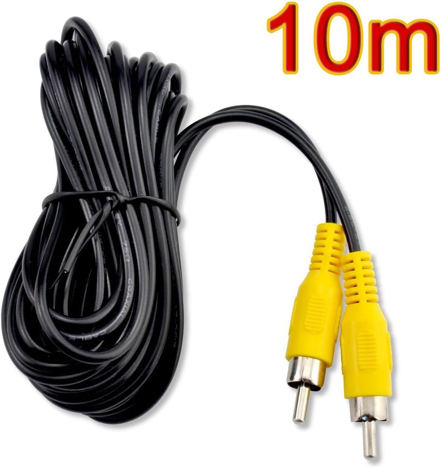 RCA Video Cable,Digital Audio Coaxial Cable with Male to Male Single Plug,A/V Extension Cord for Subwoofer Car Rear View Parking Buckup Camera,3m/10feet