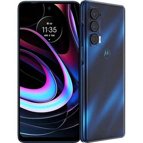Motorola Edge | 2021 | 2-Day Battery | Unlocked | Made for US by Motorola | 8/256GB | 108MP Camera | Nebula Blue (Renewed)