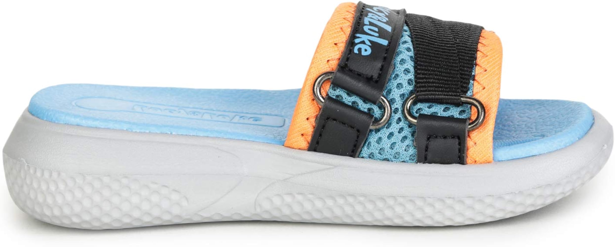 Liberty Boys Hippo-12S S.Blue Casual Slippers -10 Kids UK (28 EU