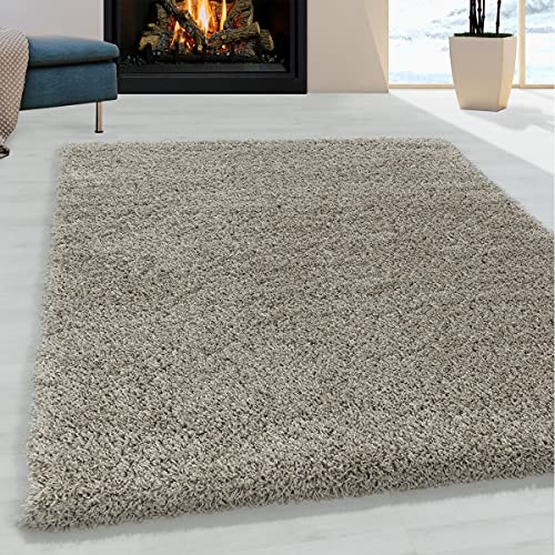 Tapis shaggy poils longs contre le sol froid de la chambre à coucher - 2