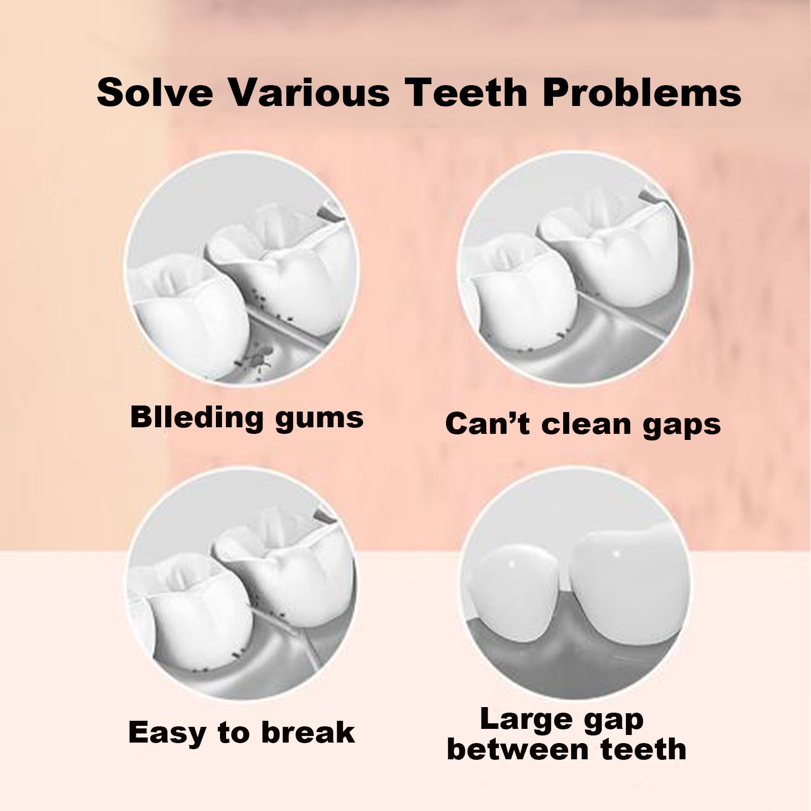 200 cepillos interdentales con mango de goma suave, púas dentales desechables para limpieza de dientes, púas dentales con práctica funda de polipropileno (verde)