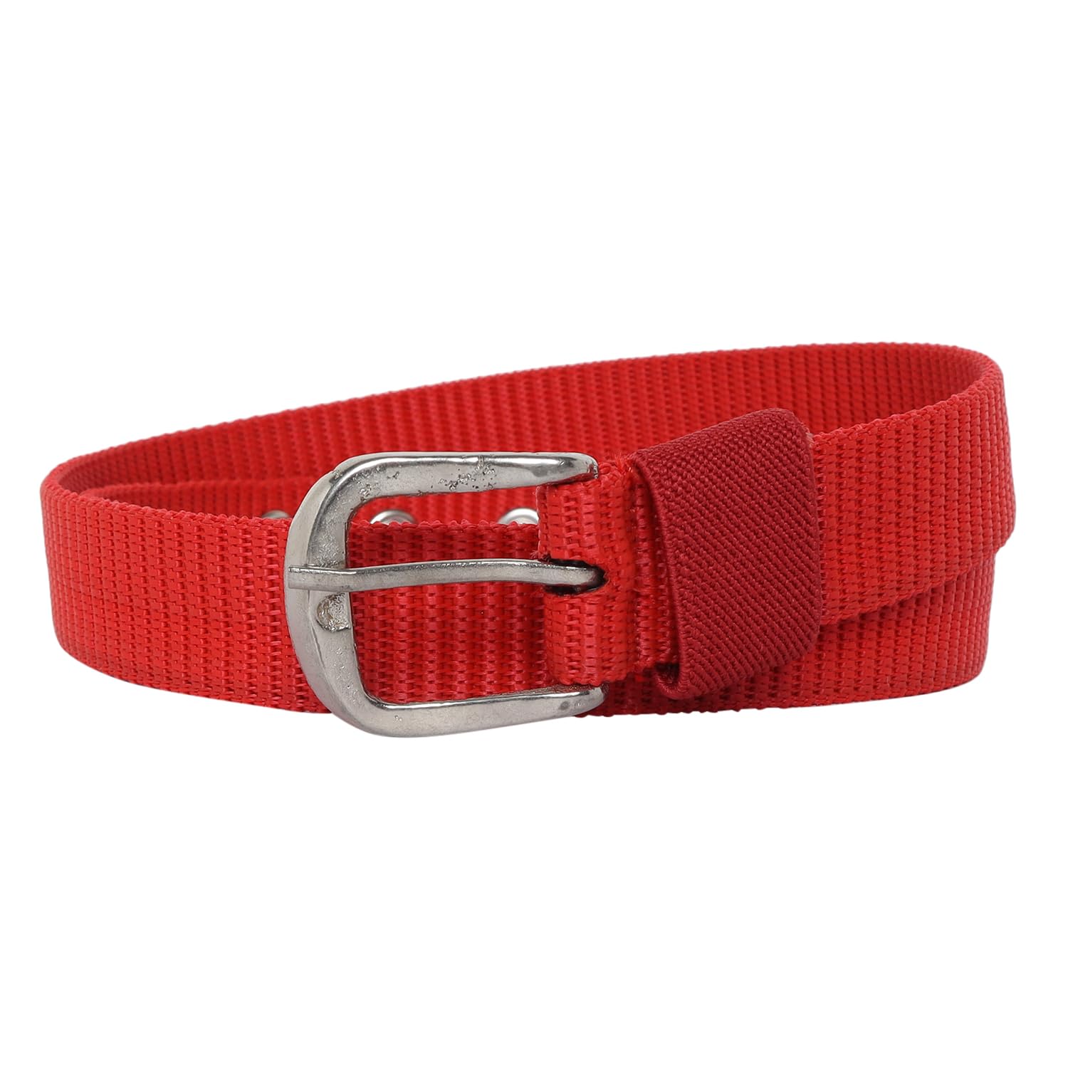 Zacharias Girl's Nylon Belt for kids knb-01 (4-10 Years) (Red_Pack of 1) - Image 4 thumbnail