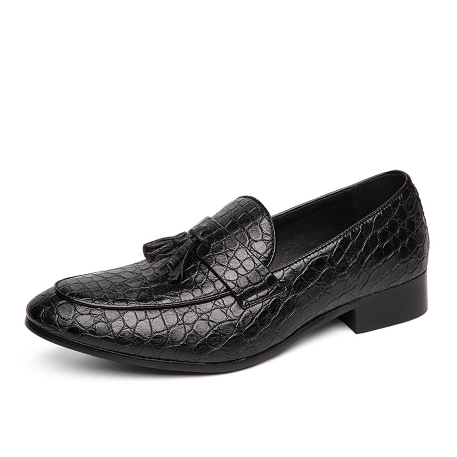 Mocassini con Nappe Uomo Scarpe Eleganti Business Casual Formale