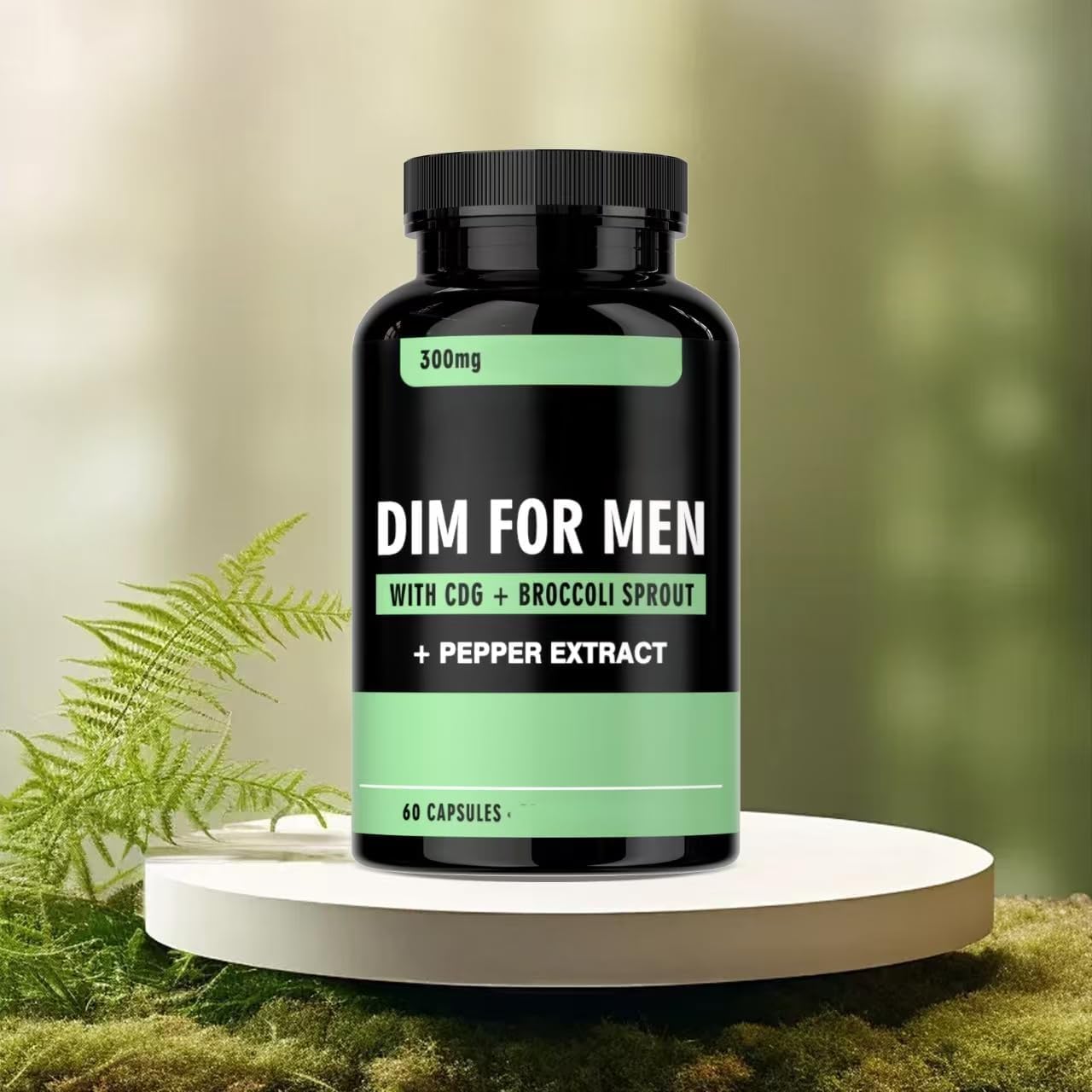 DIM pour hommes 300 mg,[Nouveau] soutient l'équilibre hormonal et la vitalité, 60,1Pcs