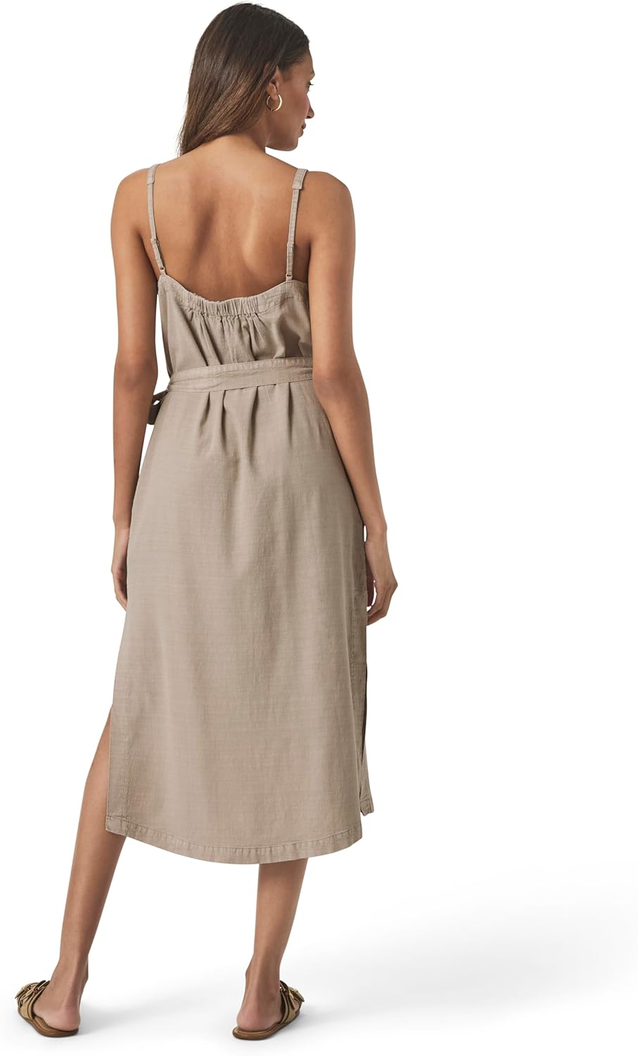 Splendid Womens Amanda Linen Tank Midi Dress - Image 3