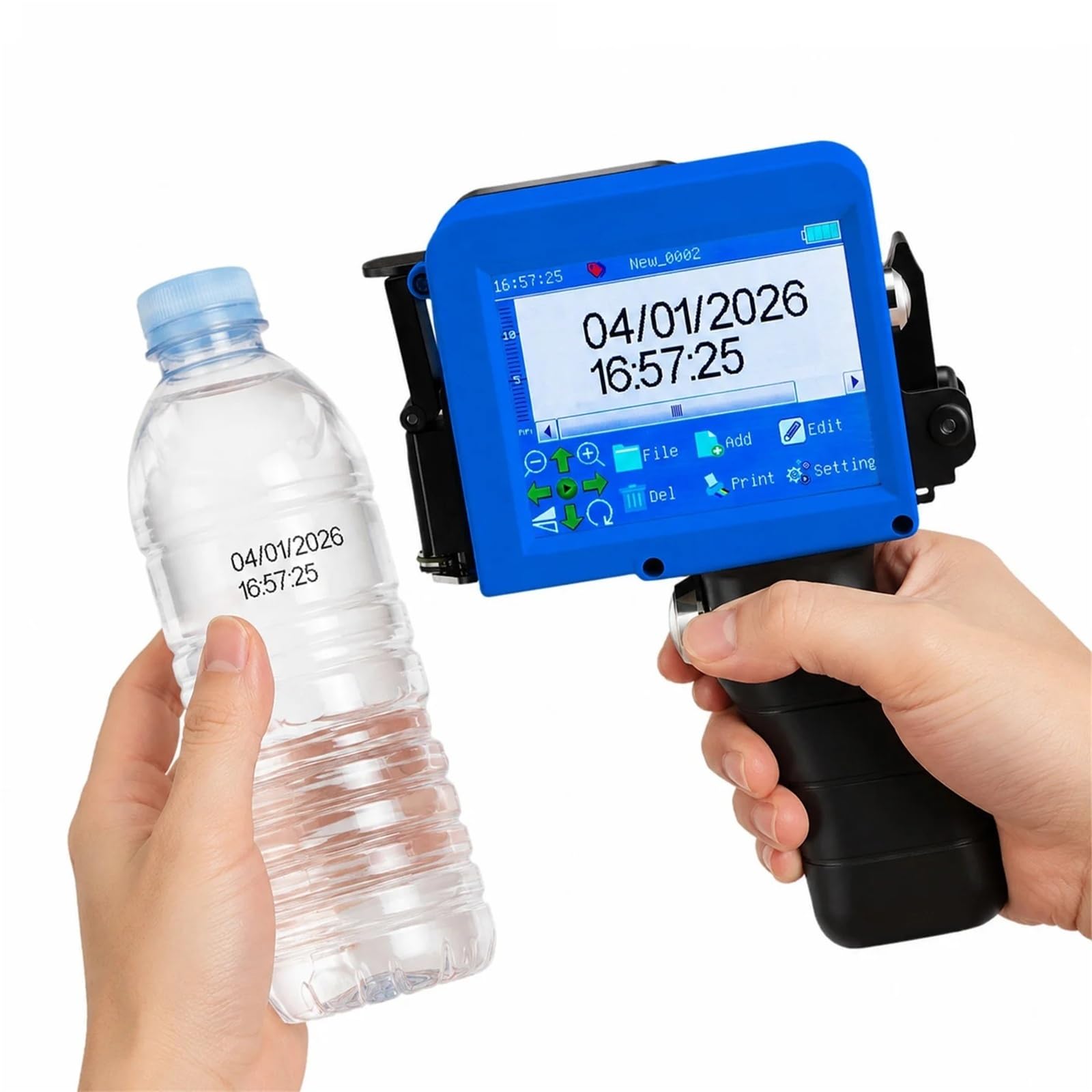 Merhovo One Color Inkjet Printer, Portable 12.7Mm Handheld Inkjet Printer Mini Coding Machine For Expiry Date Batch Number Marking