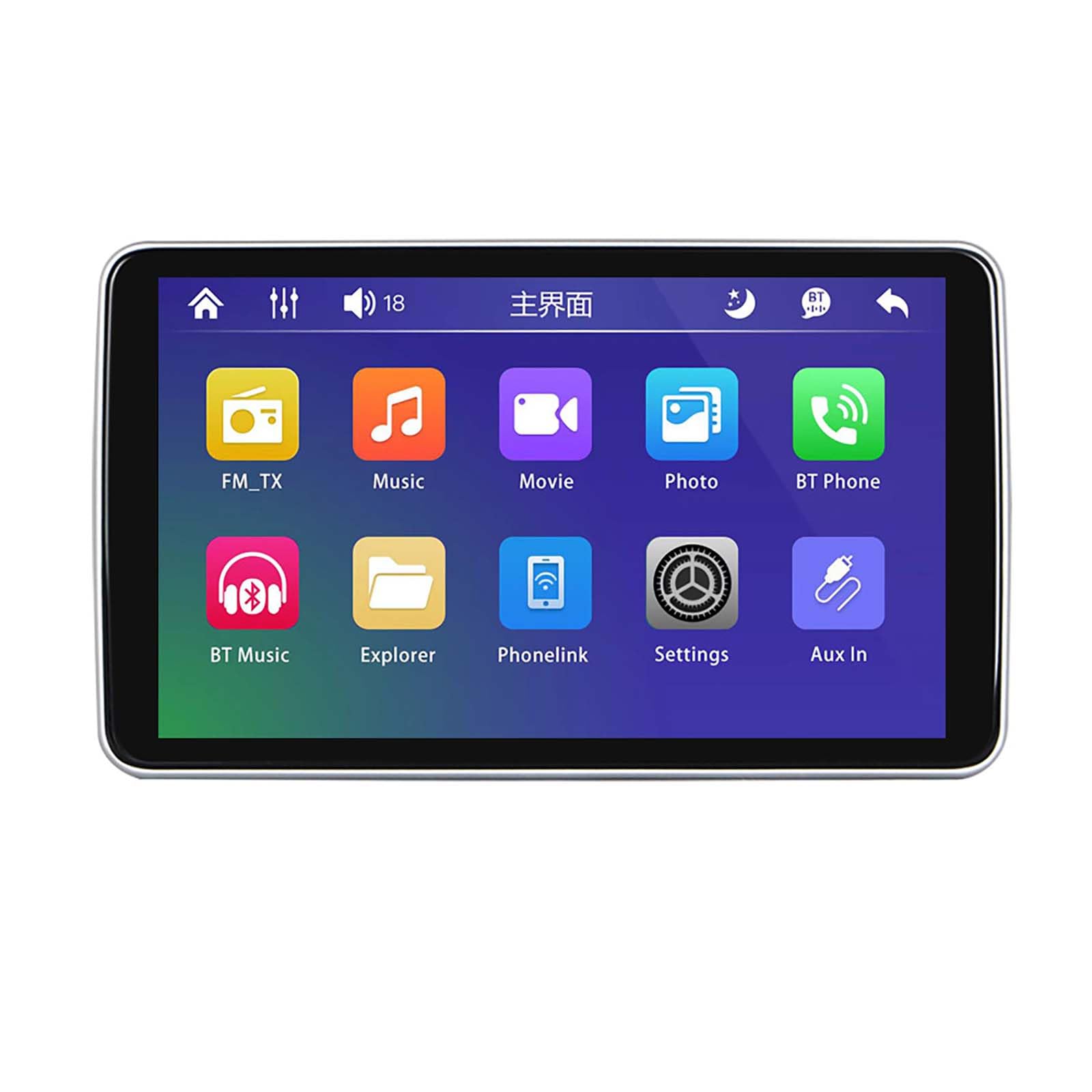 Lecteur Vidéo D'appui-tête De Voiture 10,1 ", Moniteur D'appui-tête avec Bluetooth USB SD FM, Lecteur D'appuie-tête Numérique Portable HD Lecteur Multimédia De Voiture D'affichage Grand écran