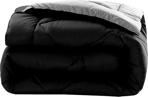 Vista 31 de Elegant Comfort Juego de edredón reversible de 3 piezas para todas las estaciones, ultra suave, edredón alternativo al plumón, tamaño King