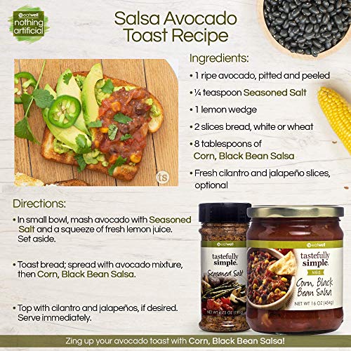 Tastefully Simple Corn, Black Bean Salsa, 16 Ounce