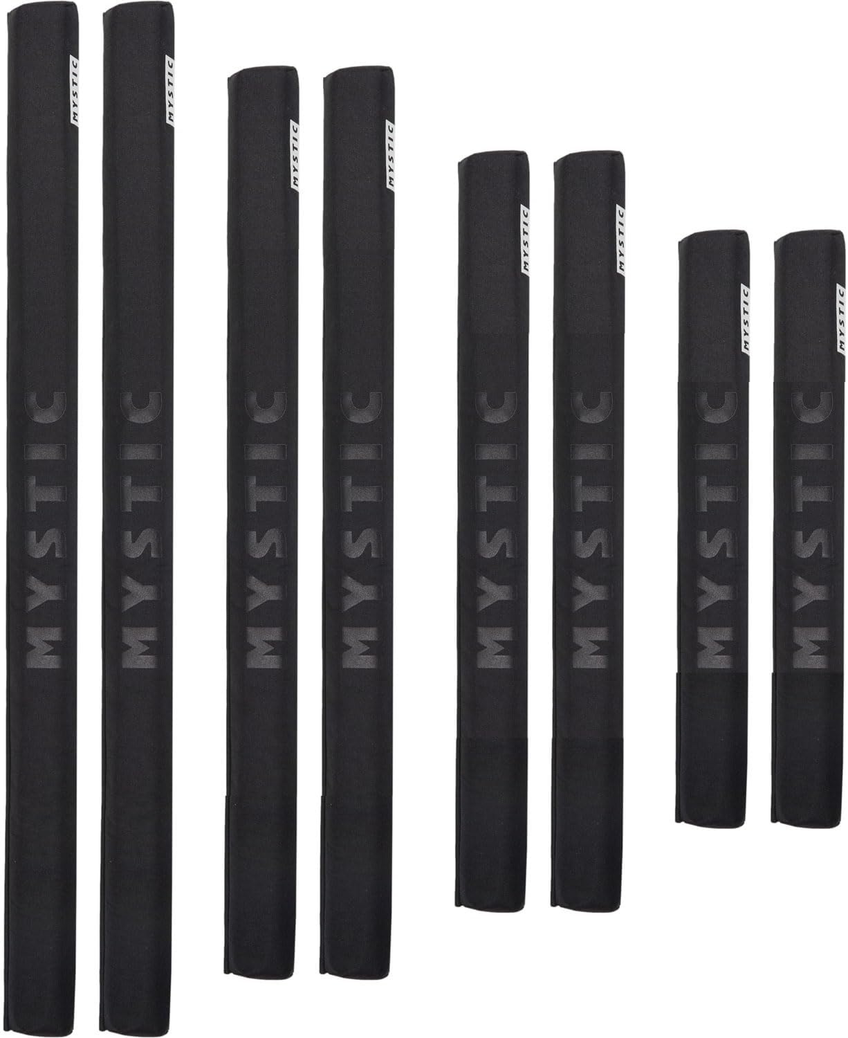Mystic Watersports - Surf KiteSurf & Windsurfing Roofrack Pads Aero - Black - Unisex - Set of 2 - Shock absorbing