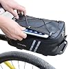 Bike Rack Bag - Rear Rack Bike Trunk Bag Back Seat Carrier Saddle Luggage Storage Pack - Folding Ebike Travel Cycling Waterproof Small