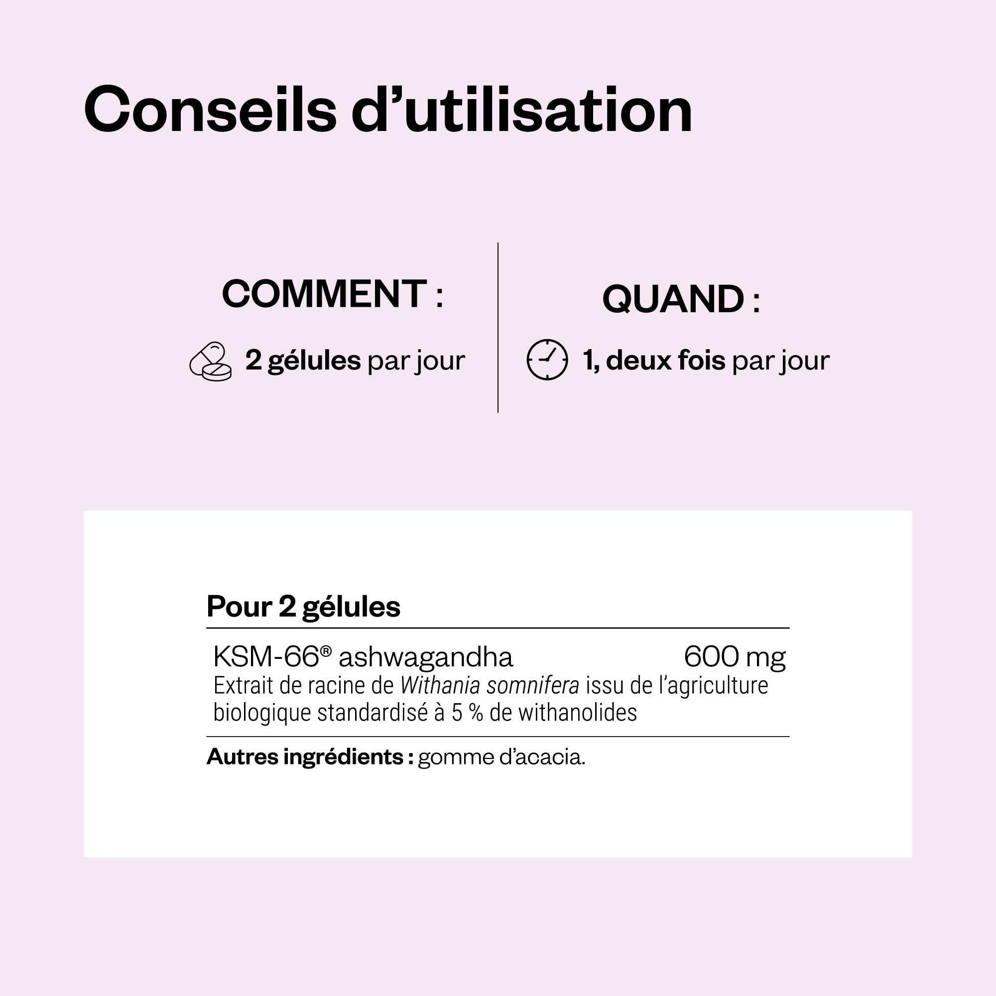 Super Ashwagandha - KSM-66® - Relaxation & Anti-Stress Naturel -SuperSmart | Favorise l'Endurance et la Récupération Musculaire - Extrait de Withania Somnifera (5%) - Vegan