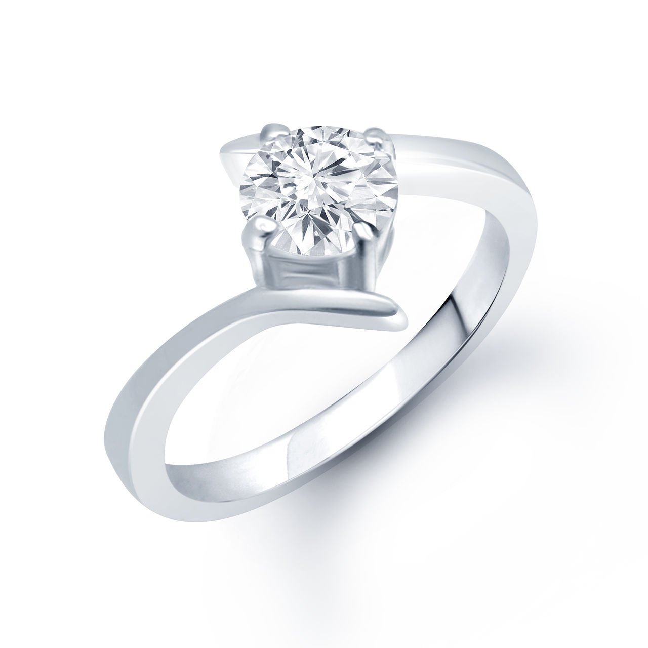 MEENAZ Silver Plated and American Diamond Ring for Women & Girls (Silver & White) Size 12 (B013AZ54CA) Amazon Price History, Amazon Price Tracker