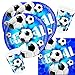 40-teiliges Party-Set Fußball blau - Teller Becher Servietten für 10 Personen