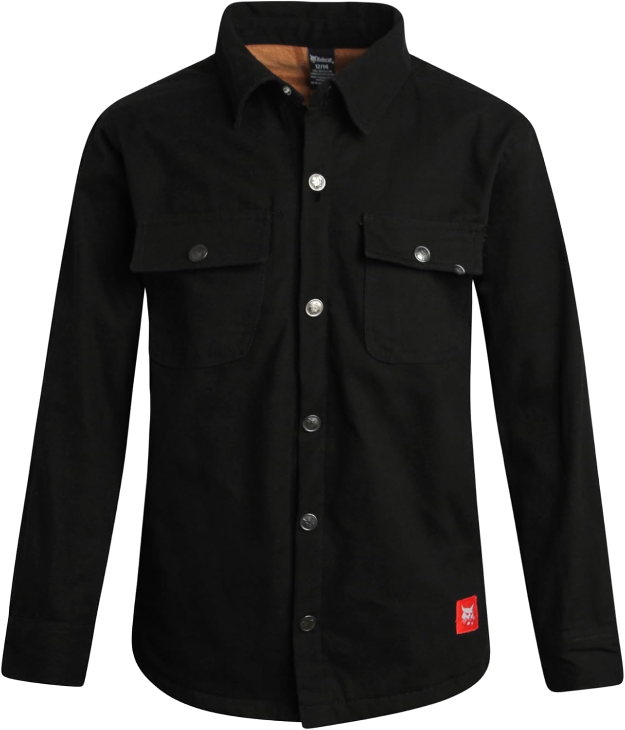 Bobcat Boys' Long Sleeve Button Down Shirt - Cozy Plaid Flannel Lined Classic Casual Shirt for Boys (Sizes: 8-18)