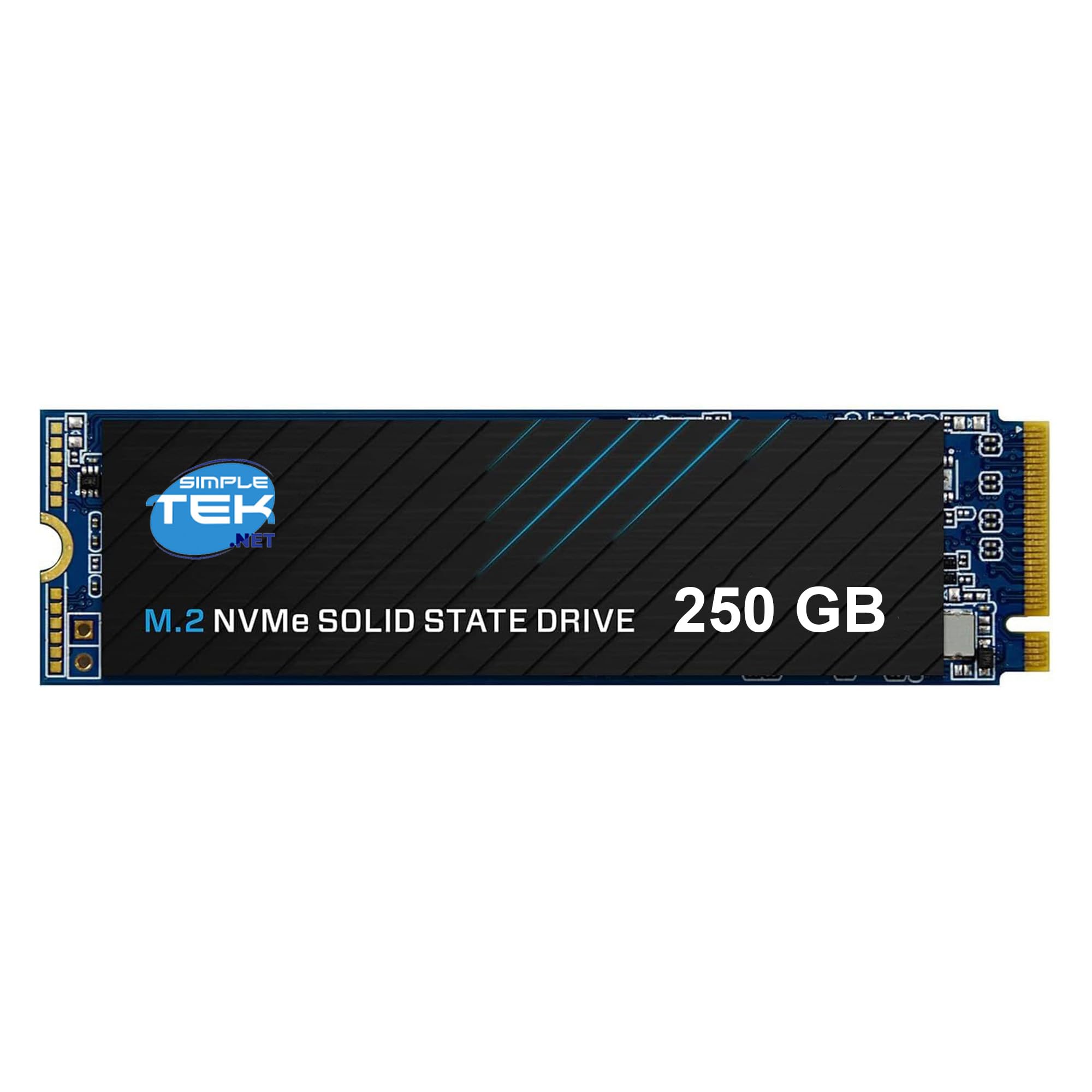 SIMPLETEK - Unità SSD Interna 250GB M.2 NVMe PCIe Gen 3.0 x4 - Disco a Stato Solido 2280 per PC Desktop, Laptop e Server