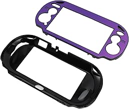 KIMISS 1000用ハードケースカバー - 1000ゲームコンソール用アルミニウム合金保護ケース (紫)