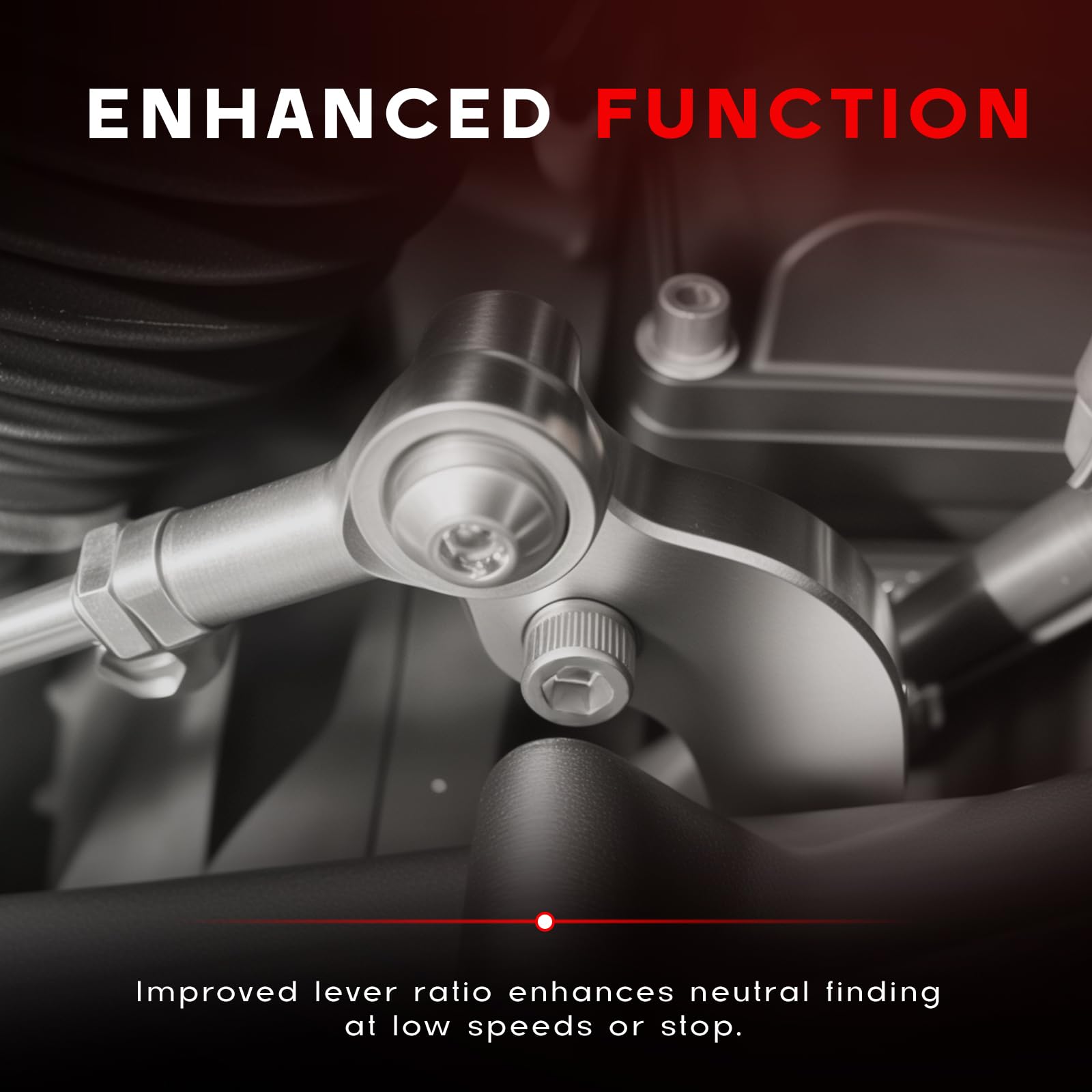 EZ Shift Neutral-Schalthilfe für Harley M8 Bagger Softail Touring ab 2017 Silber