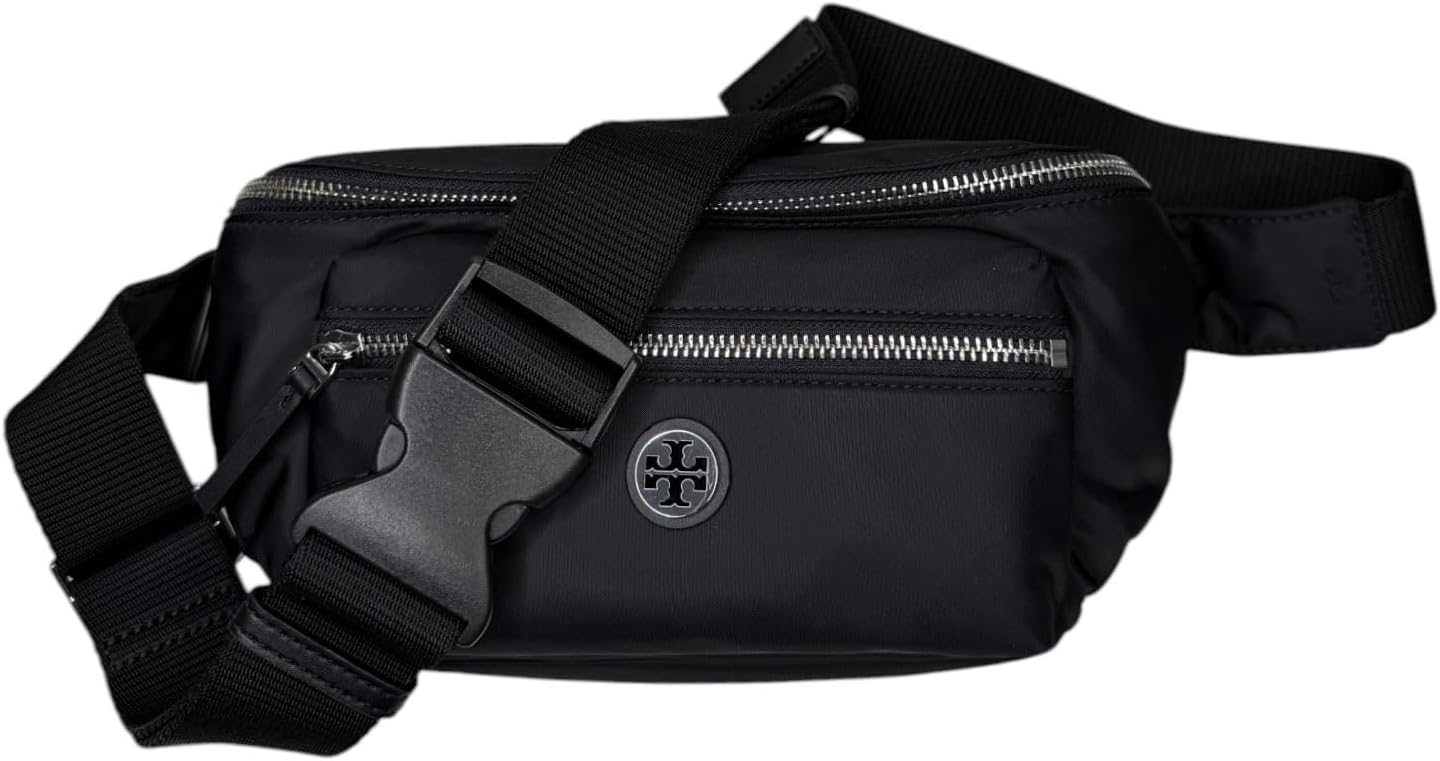 Tory Burch Nylon Belt Bag Fanny Pack Waist Bag (Black) - Image 7