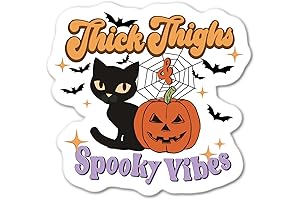 Spooky Vibes Cat Sticker