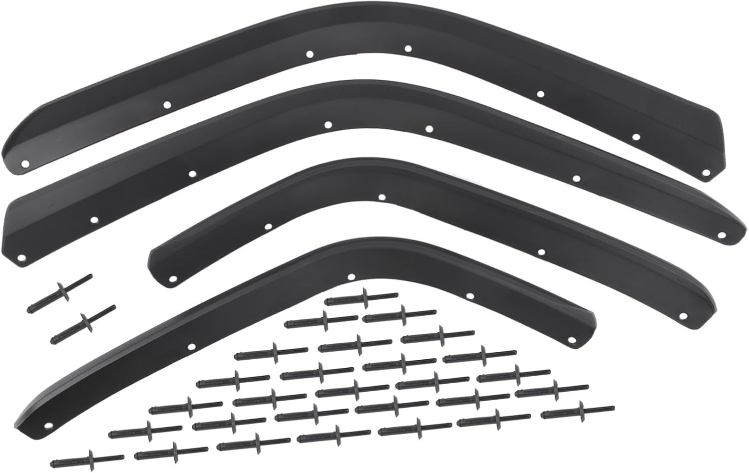 4 Pcs Front & Rear Fender Flares Replacement for 2020-2023 Jeep Wrangler Gladiator Pickup 3.0L 3.6L