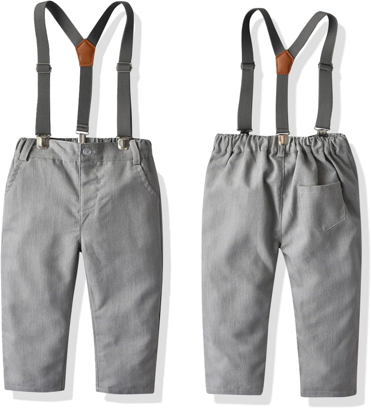 CORATED Toddler Dress Suits Baby Boys Clothes Sets Bowtie Shirts Suspenders Pants 4pcs Gentleman Outfits Suit 6 Month 6 Years - Image 6