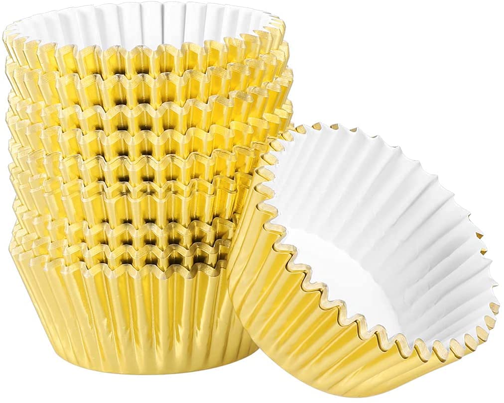 Pirottini Per Muffin Teklemon - 200 Pezzi In Alluminio Multicolore Per Forno E Feste - Foto 4