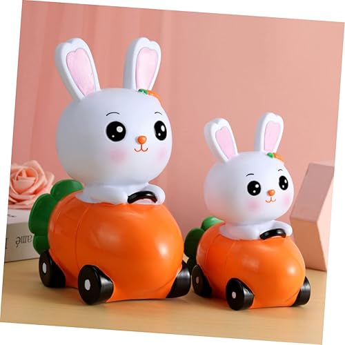 Miniatura 9 de NOLITOY Zanahoria Conejo Hucha Nueva alcancias de para niños Conejo Estatua Conejito Hucha Conejo Ahorro Olla De Dibujos Animados Moneda Conejo