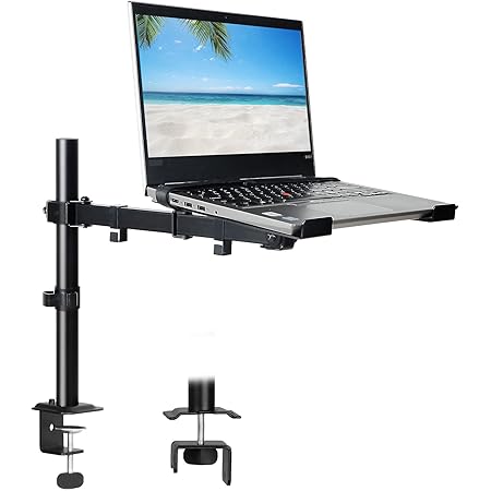 Amazon.com: WALI Laptop Tray Desk Mount for 1 Laptop Notebook up to 17 ...
