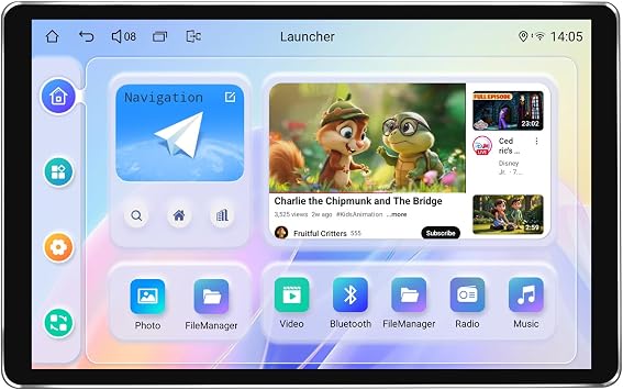 Joying 10.1 Inch Double Din Car Stereo, Car Radio with Apple Carplay & Android Auto, 4GB+64GB Android 13 Head Unit with Mirror Link, AM/FM, Bluetooth, SWC, GPSJY-UTD10N4