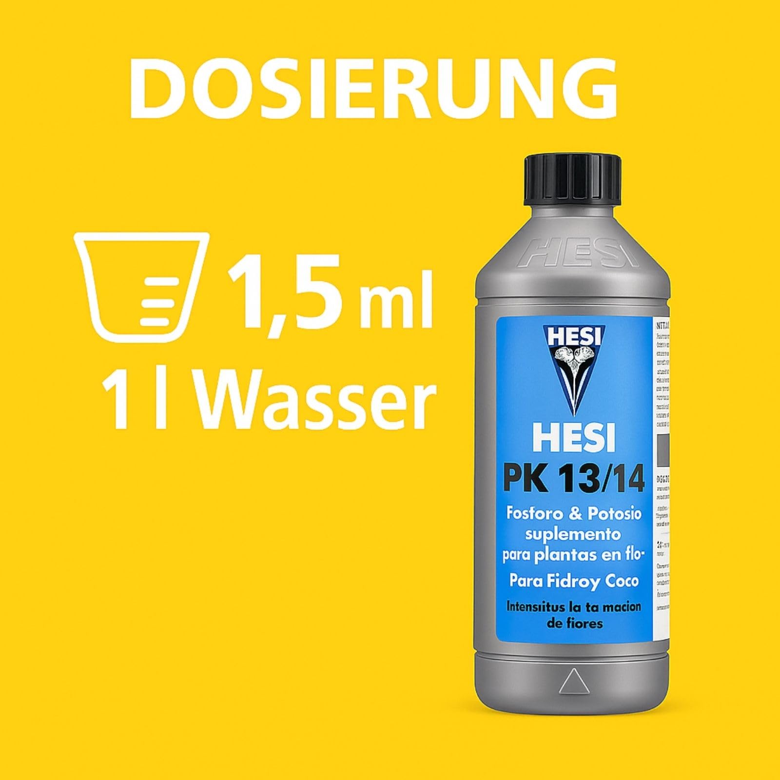 Weedness Hesi PK 13/14 5 Liter - Hydro-Kultur Grow Dünger Naturdünger Zimmerpflanzen Bio Flüssig Organischer Blüteboost