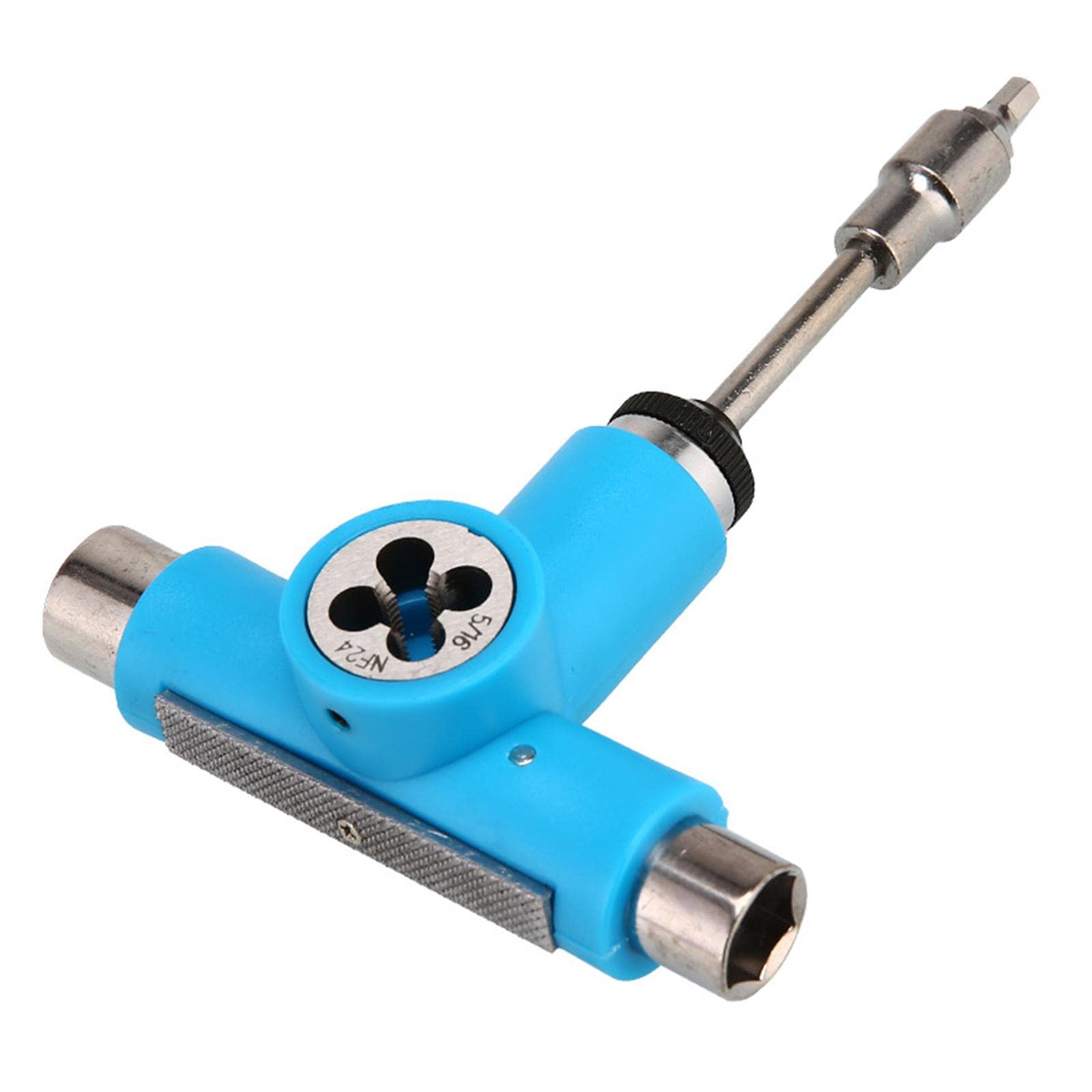kowaku Clé pour Planche à roulettes Kit Universel pour Skateboard Outil Tout Usage Accessoire Clé Multifonction en Acier Inoxydable Adaptée Aux Déplacements