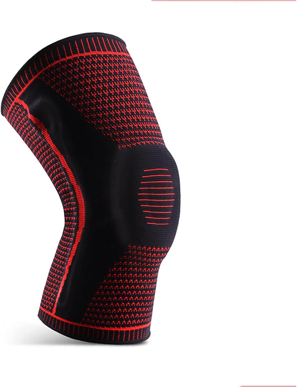 Knee Support for Men Women/Knee Compression Sleeves with Silicone Gel & Spring Support/Knee Braces for Knee Pain/for Running, Basketball, Volleyball,Sports Knee Pads-a Pair,Black-M