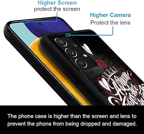 Miniatura 5 de Funda para Samsung Galaxy A32 4G, letra inspiradora rosa de alta definición, patrón exquisito, a prueba de golpes, antideslizante, antiarañazos,