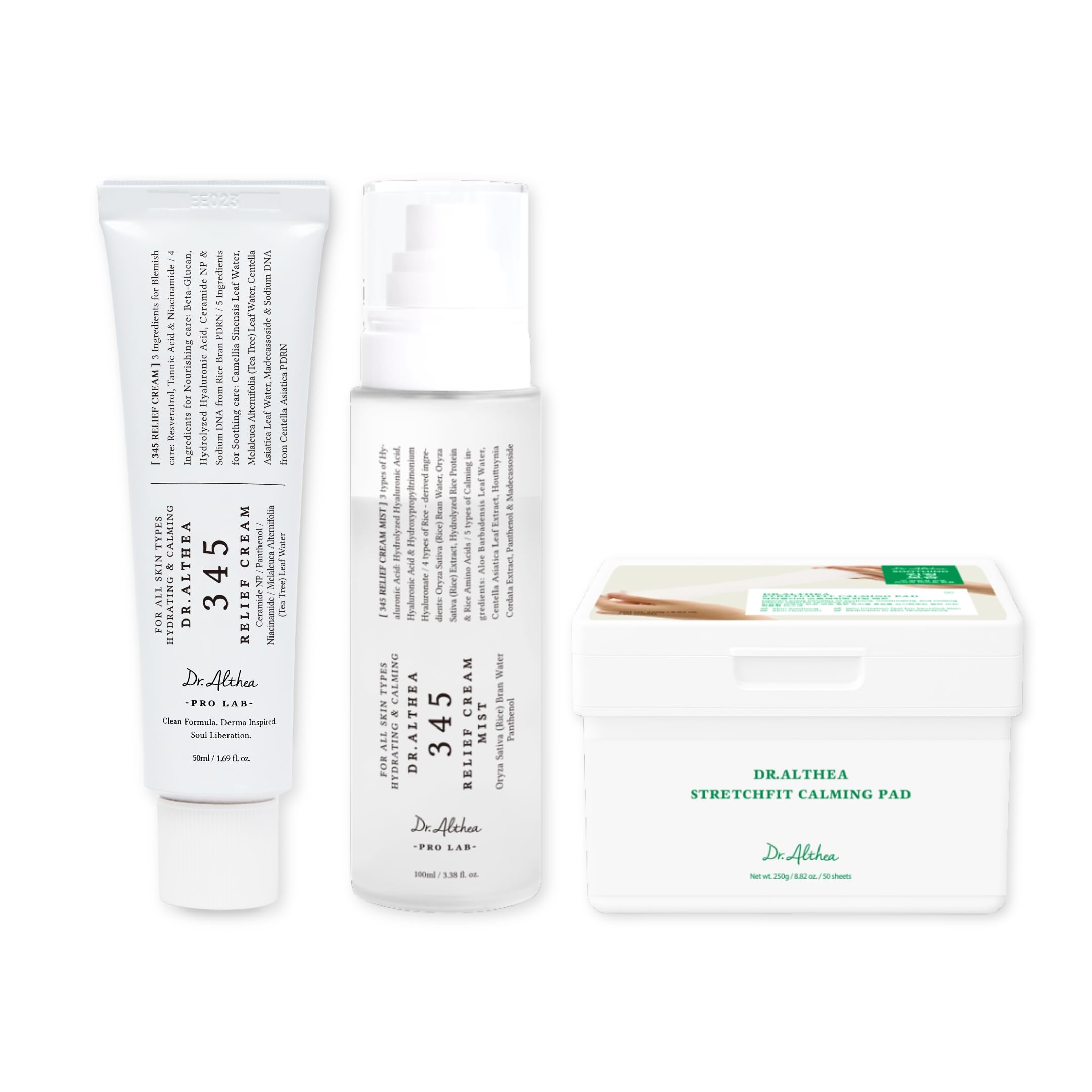 ALTHEA スキンケアセット Amazon.com: Dr.Althea Calming Relief Set | 3 Step Soothing
