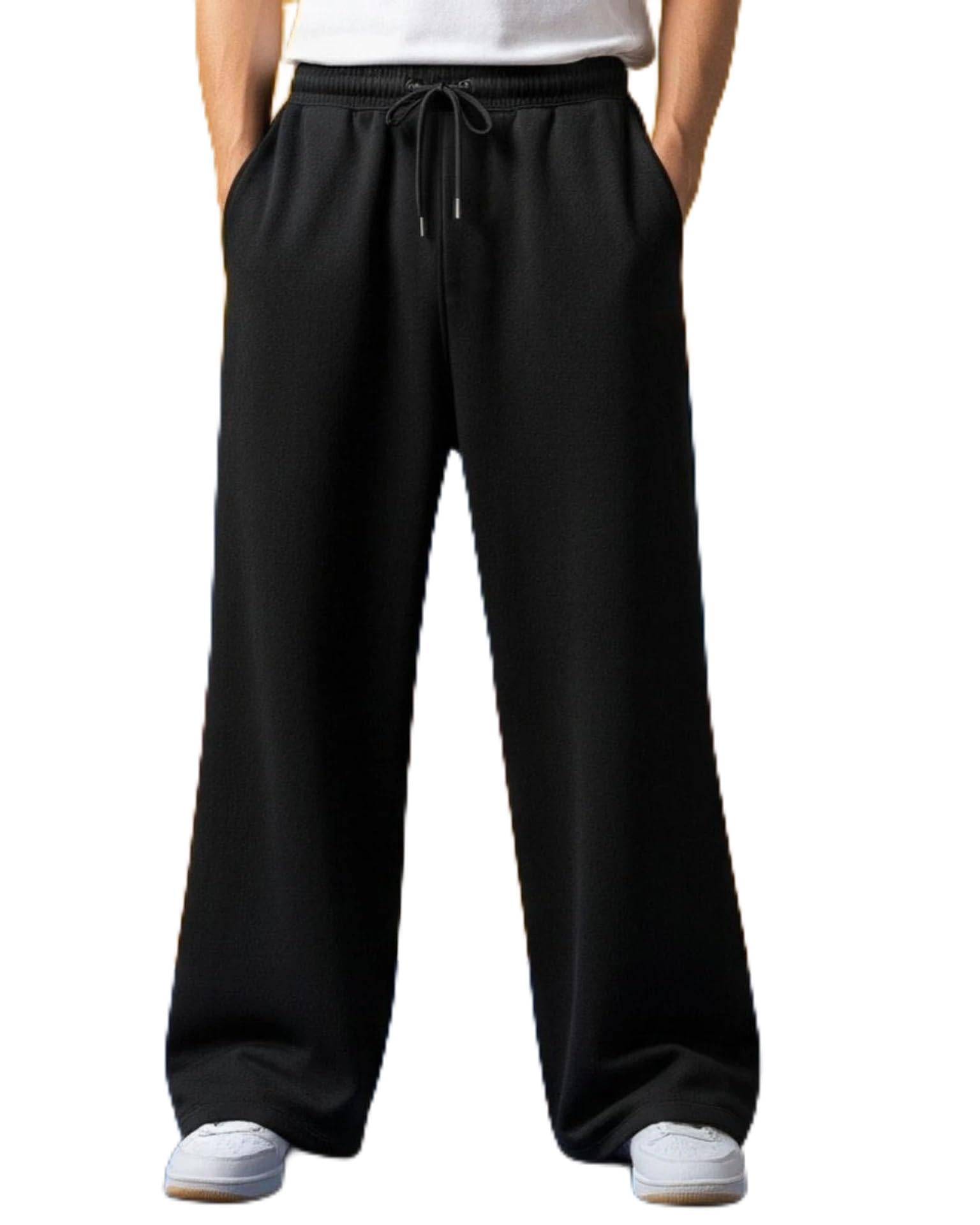 Men’s Polycotton Loose Fit Track Pants | Comfortable Joggers with Elastic Waistband & Side Pockets | Casual & Gym Wear Lower for Men (TP19)-picture-33