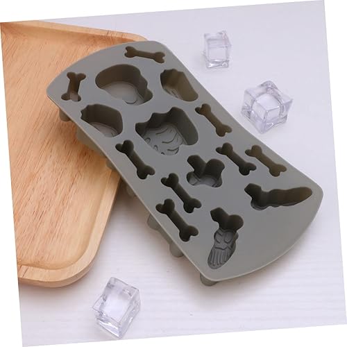 Miniatura 4 de Bandeja de silicona para Halloween, modelo de arcilla, molde para hornear, molde de esqueleto, caramelo, cubitos de hielo, bandeja de hielo,