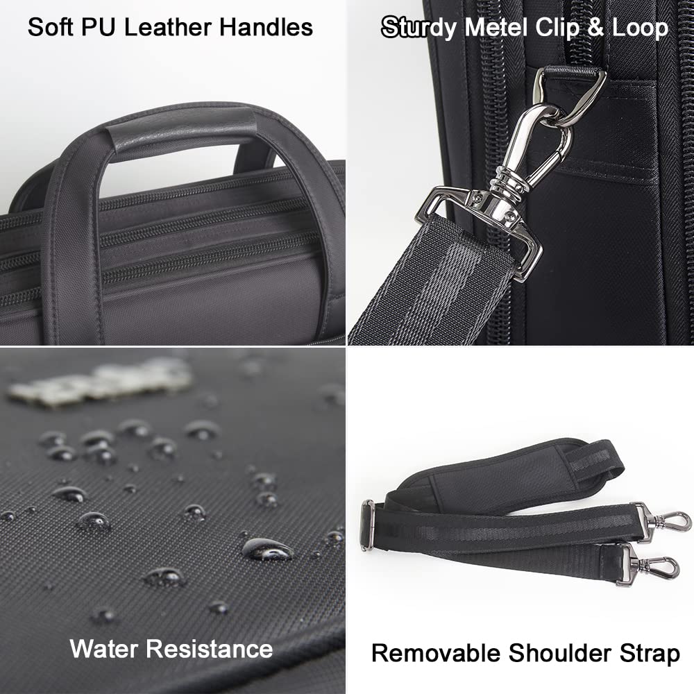 Large Briefcases For Men Canvas Tote Bag 15.6 Inch 17 Inch 19 Inch Laptop Case Work Bags Office Messenger Bag
