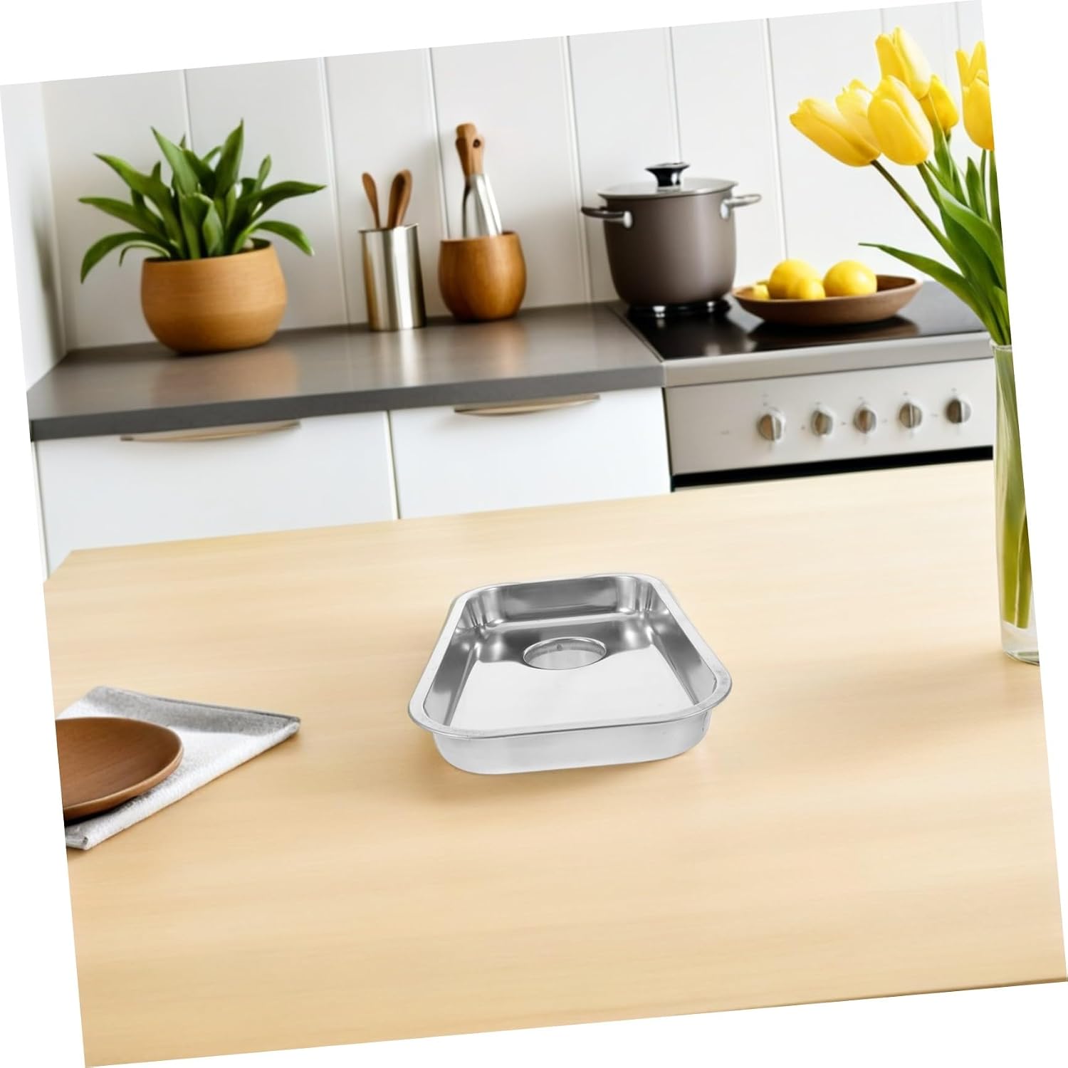 GANAZONO Meat Grinder Feed Tray Versatile Compatibility Stainless Steel with Smooth Edges for Efficient Home Butchering for Stand Mixer Meat Grinder Accessories and Homemade Sausages