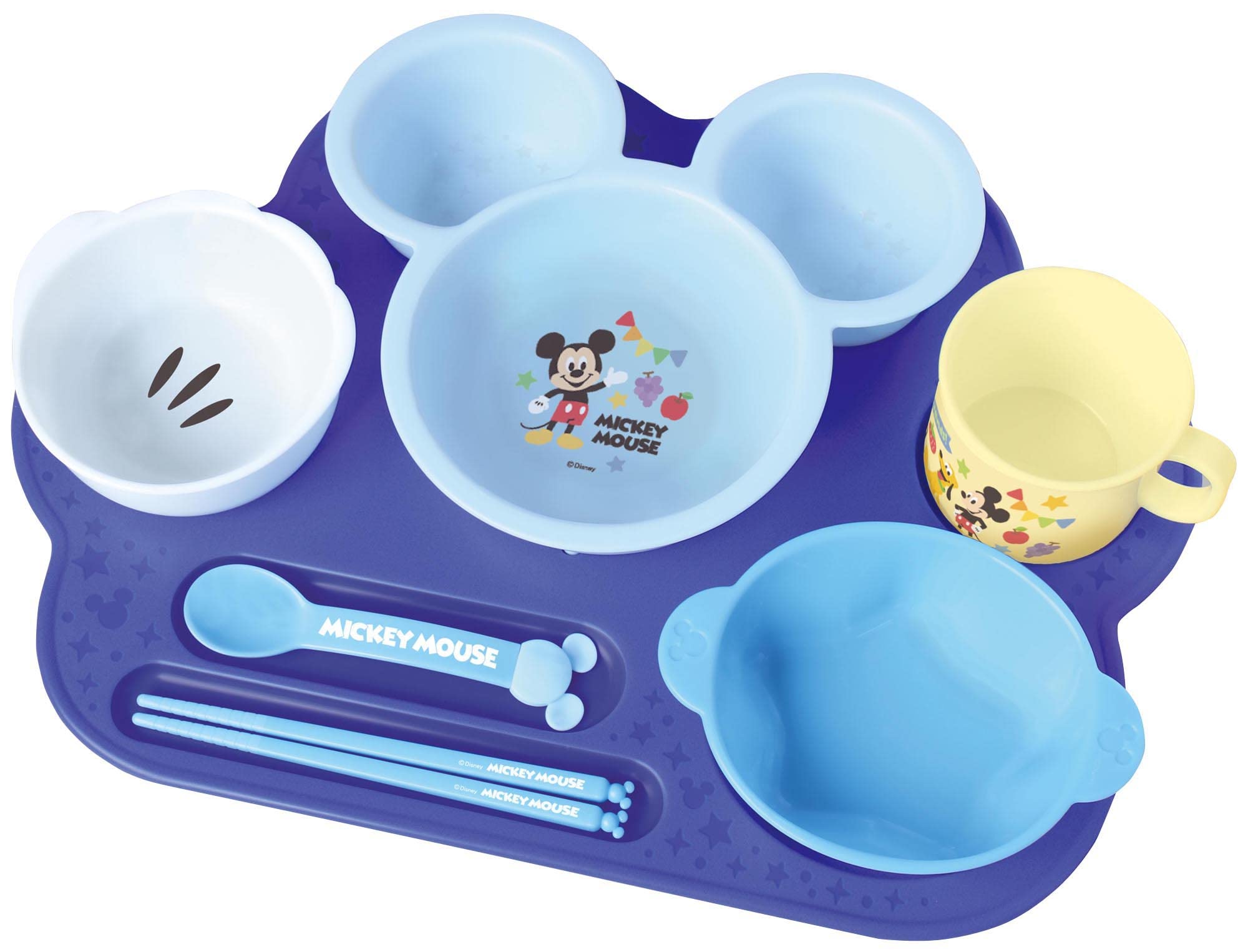Amazon.co.jp: 錦化成 ベビー食器セット ミッキーマウス まんぞく