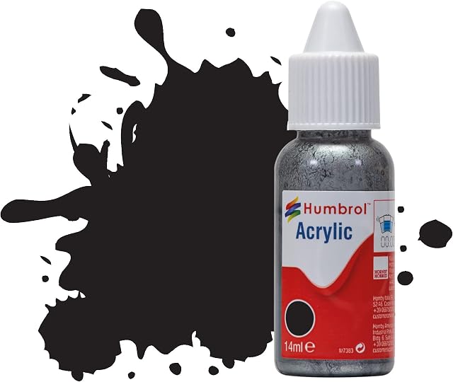 Humbrol DB0033 Acrylic Paint No 33 Black - Matt