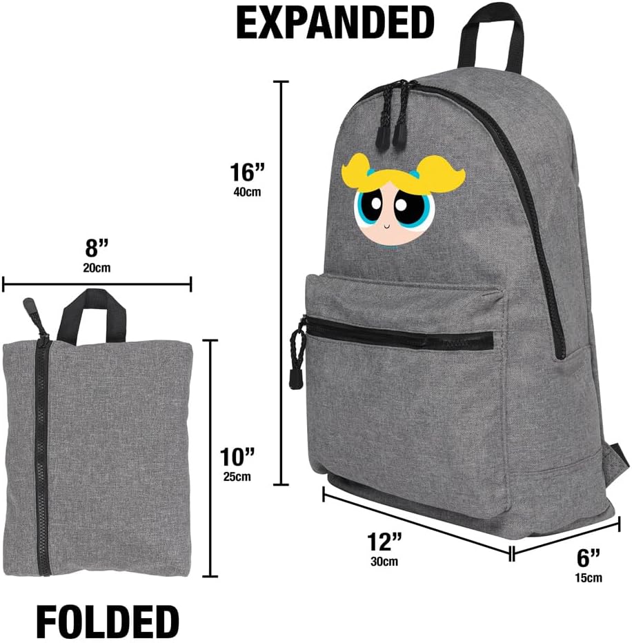 LOGOVISION The Powerpuff Girls Bubbles Head Lightweight Backpack for Work School Daily Use Packable for Travel