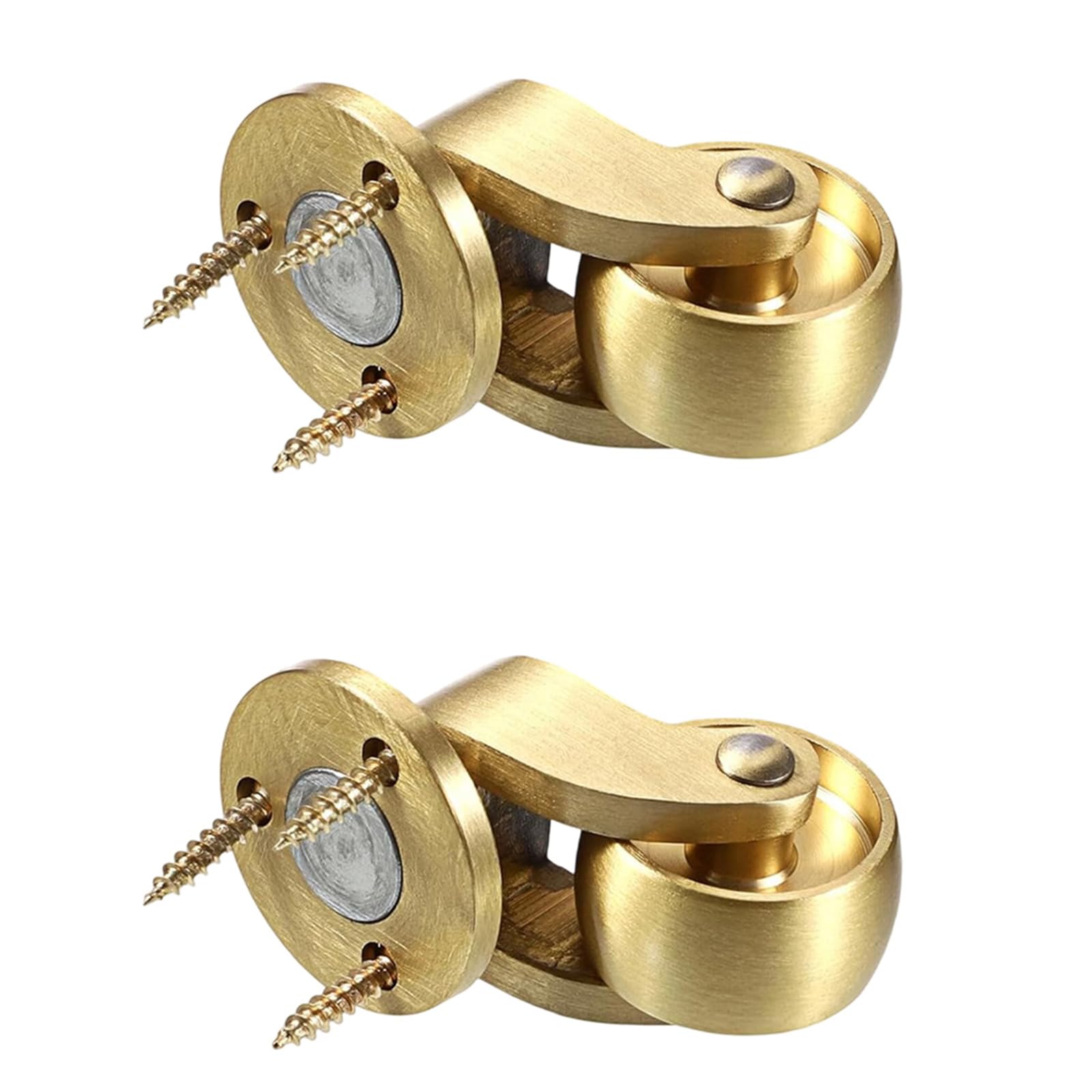 Kalttoy Multicolor Type 360 Degrees Rotation Swivels Wheel Hardware Movable For Furniture Trunk Box Sofa Chairs Cabinet Bed Brasses Swivels Casters Quiet Rolling Brasses Wheel