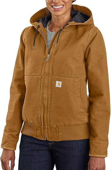 ✨美品✨革タグ!!Carharttアクティブジャケット☆130キッズ☆ブラウン THE NORTH FACE CARHARTT カーハート ジャケット フード JAKET